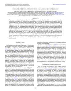 The Astrophysical Journal, 692:L14–L18, 2009 February 10 cThe American Astronomical Society. All rights reserved. Printed in the U.S.A.  doi:637XL14