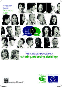 European Local Democracy Week  Participatory democracy: