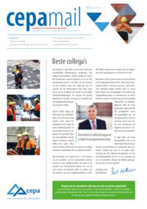 cepamail  N° 45 - april 2015 nieuwsbrief over en voor de Antwerpse havenarbeider 2-maandelijkse uitgave van cepa - werkgeversorganisatie aan de Haven van Antwerpen