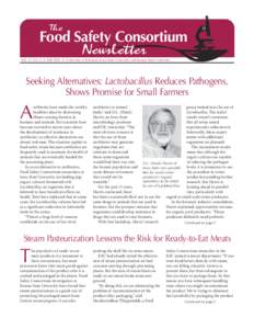 The  Food Safety Consortium Newsletter  Vol. 12, No. 4 • Fall 2002 • University of Arkansas, Iowa State University and Kansas State University