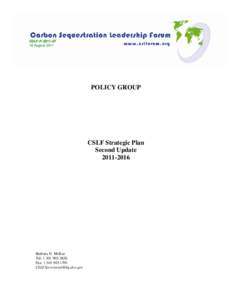 Microsoft Word - CSLF-PCSLF Strategic Plan