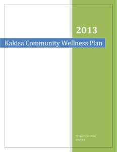 2013 Kakisa Community Wellness Plan Ka’a’gee Tu First Nation[removed]