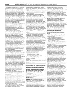 [removed]Federal Register / Vol. 65, No[removed]Thursday, December 21, [removed]Notices WVN has certified that: (1) No local traffic has moved over the line for at