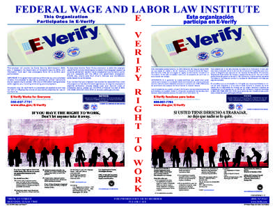 E-Verify Participation Poster