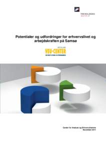 Potentialer og udfordringer for erhvervslivet og arbejdskraften på Samsø Center for Analyse og Erhvervsfremme November 2011
