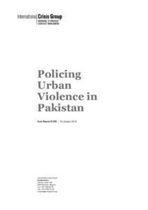 Microsoft Word[removed]Policing Urban Violence in Pakistan