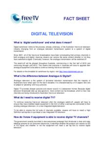 Microsoft Word - DIGITAL FACT SHEET April 09.doc