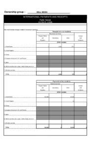 Ownership group :  BELL MEDIA INTERNATIONAL PAYMENTS AND RECEIPTS Public Version