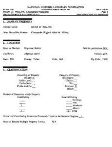 NATIONAL HISTORIC LANDMARK NOMINATION USDI/NPS NRHP Registration Form (Rev. 8-86)