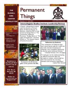 THE RUSSELL KIRK CENTER NEWSLETTER