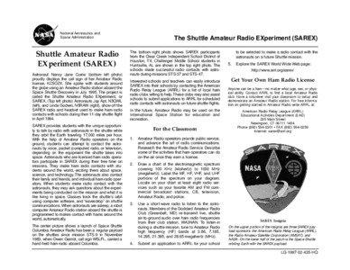 Shuttle Amateur Radio Experiment / STS-37 / American Radio Relay League / STS-47 / Linda M. Godwin / Amateur radio / STS-9 / Space Shuttle / STS-71 / Spaceflight / Human spaceflight / Edwards Air Force Base