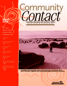 March 2006 Manitoba Aboriginal and Northern Affairs  For and