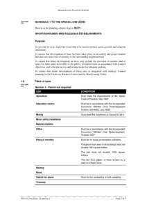 MARIBYRNONG PLANNING SCHEME[removed]C75  SCHEDULE 1 TO THE SPECIAL USE ZONE