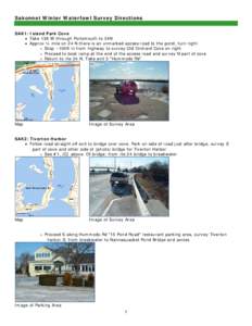 Microsoft Word - Sakonnet Winter Waterfowl Survey Directions