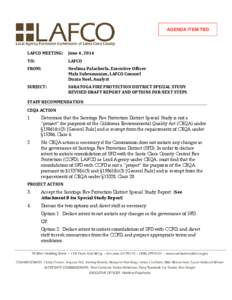 AGENDA ITEM TBD  LAFCO MEETING: June 4, 2014