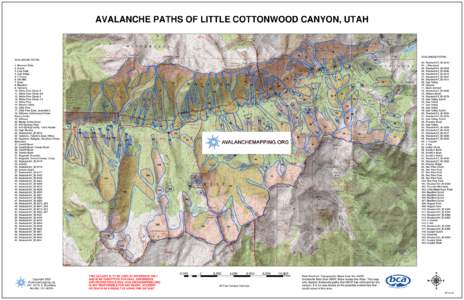 AVALANCHE PATHS OF LITTLE COTTONWOOD CANYON, UTAH[removed]