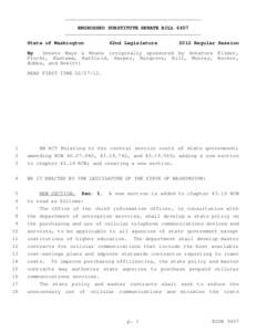 _____________________________________________ ENGROSSED SUBSTITUTE SENATE BILL 6607 _____________________________________________ State of Washington  62nd Legislature