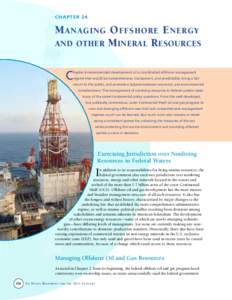 CHAPTER 24 - MANAGING OFFSHORE ENERGY AND OTHER MINERAL RESOURCES