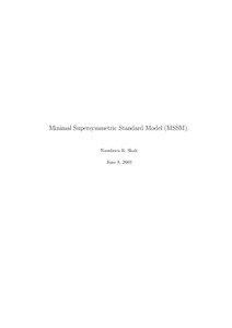 Minimal Supersymmetric Standard Model (MSSM). Nausheen R. Shah June 8, 2003