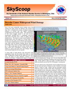 SkyScoop The Newsletter of the National Weather Service in Wilmington, Ohio National Oceanic and Atmospheric Administration (NOAA) -- US Department of Commerce (DOC) ISSUE 20