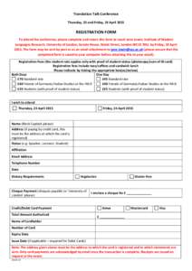 Microsoft Word - Translation Talk Registration Form