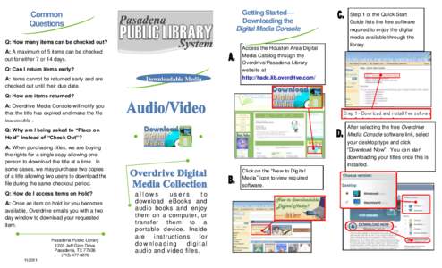 Getting Started— Downloading the Digital Media Console Common Questions