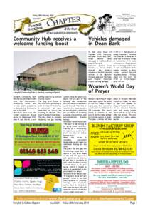 Published at: First Floor, Town Council Offices, Civic Hall Square, Shildon, DL4 1AH.  Friday 28th February 2014