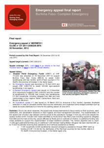 International relations / Sanitation / Famine / British Red Cross / International Red Cross and Red Crescent Movement / Burkina Faso / Hygiene / Emergency management / Food security / Development / Humanitarian aid / Health