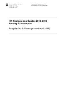 IKT-Strategie des Bundes, Anhang B: Masterplan