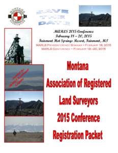 MARLS 2015 Conference February 18 – 20, 2015 Fairmont Hot Springs Resort, Fairmont, MT MARLS PRE-CONFERENCE SEMINAR ~ FEBRUARY 18, 2015 MARLS CONFERENCE ~ FEBRUARY 19 —20, 2015