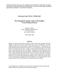 Value theory / Microeconomics / Costs / Welfare economics / Marginal utility / Water resources / Marginal cost / Value / Average cost / Marginal concepts / Economics / Water