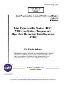 VIIRS Sea Surface Temperature ATBD