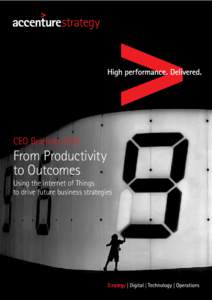 CEO Briefing[removed]From Productivity to Outcomes  Using the Internet of Things