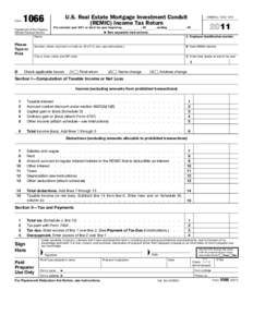 Form[removed]U.S. Real Estate Mortgage Investment Conduit (REMIC) Income Tax Return