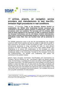 Air safety / SESAR Joint Undertaking / Air Navigation Service Provider / Stockholm-Arlanda Airport / Airline / Air France / Icelandair / Eurocontrol / Airport / Aviation / Transport / Air traffic control