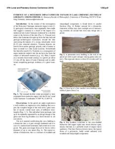 Sedimentary rocks / Diamictite / Chiemsee / Meteorite / Tsunami / Chiemgau / Cross-bedding