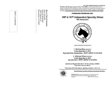 Kennel clubs / Junior Showmanship / American Kennel Club / Championship / Dog agility / Obedience trial / Obedience training / The Kennel Club / Dog show judge / Conformation show / Westminster Kennel Club Dog Show