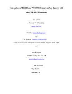 ECMWF ISLSCP-II near-surface dataset from ERA-40