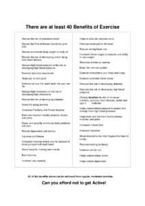 Anatomy / Physical exercise / Self-care / Stroke / Cardiovascular disease / Hypertension / Blood pressure / Diabetes mellitus type 2 / Cardiorespiratory fitness / Health / Aging-associated diseases / Medicine