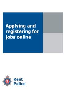 Applying and registering for jobs online