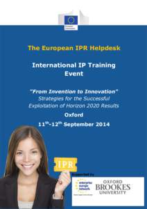 The European IPR Helpdesk International IP Training Event 