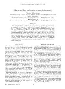 American Mineralogist, Volume 72, pages[removed], 1987  Refinementof the crystal structure of ramsayite (lorenzenite)