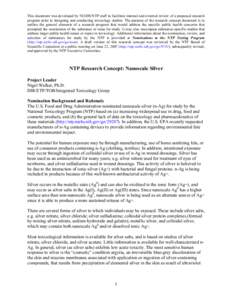 Microsoft Word - Nanoscale silver research concept_final.doc