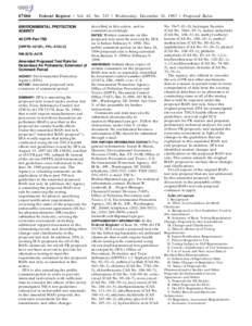 [removed]Federal Register / Vol. 62, No[removed]Wednesday, December 24, [removed]Proposed Rules ENVIRONMENTAL PROTECTION AGENCY