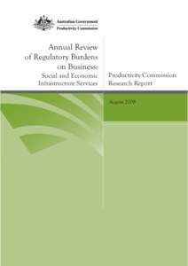 Annual Review of Regulatory Burdens on Business: Social and Economic Infrastructure Services - Research report
