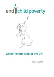 Child Poverty Map of the UK February 2013