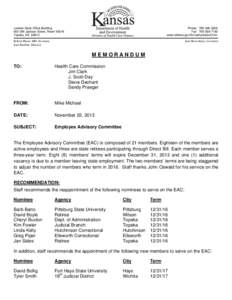 Landon State Office Building 900 SW Jackson Street, Room 900-N Topeka, KS[removed]Phone: [removed]Fax: [removed]