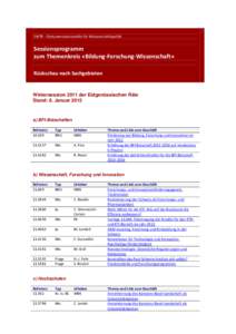 SWTR – Dokumentationsstelle für Wissenschaftspolitik