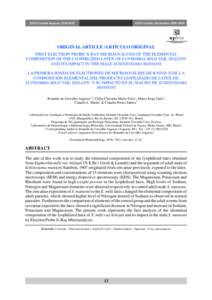 ISSN Versión impresaISSN Versión ElectrónicaORIGINAL ARTICLE /ARTÍCULO ORIGINAL FIRST ELECTRON PROBE X-RAY MICROANALYSIS OF THE ELEMENTAL