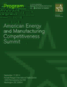 Program  American Energy and Manufacturing Competitiveness Summit